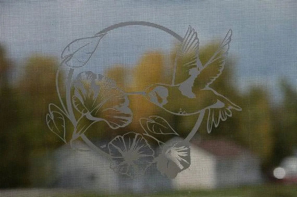 Front Door Etched Glass Vinyl Decals Privacy Safety Stickers Film B2650