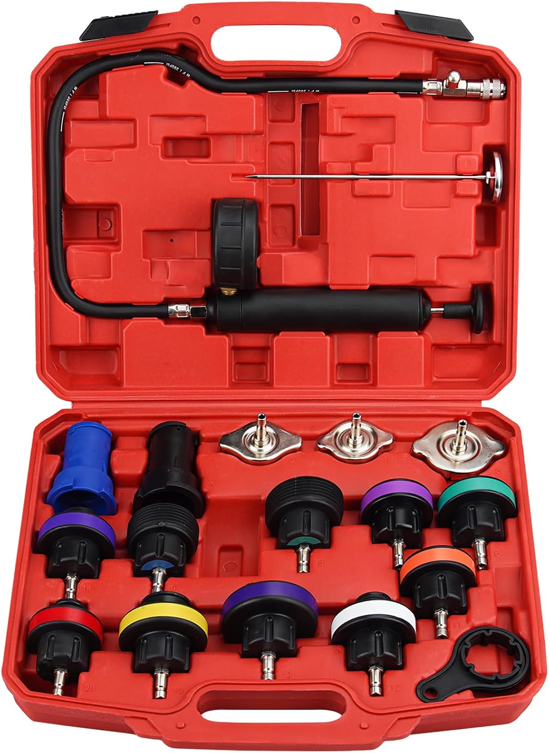 18pcs Radiator Pressure Tester Kit J838199