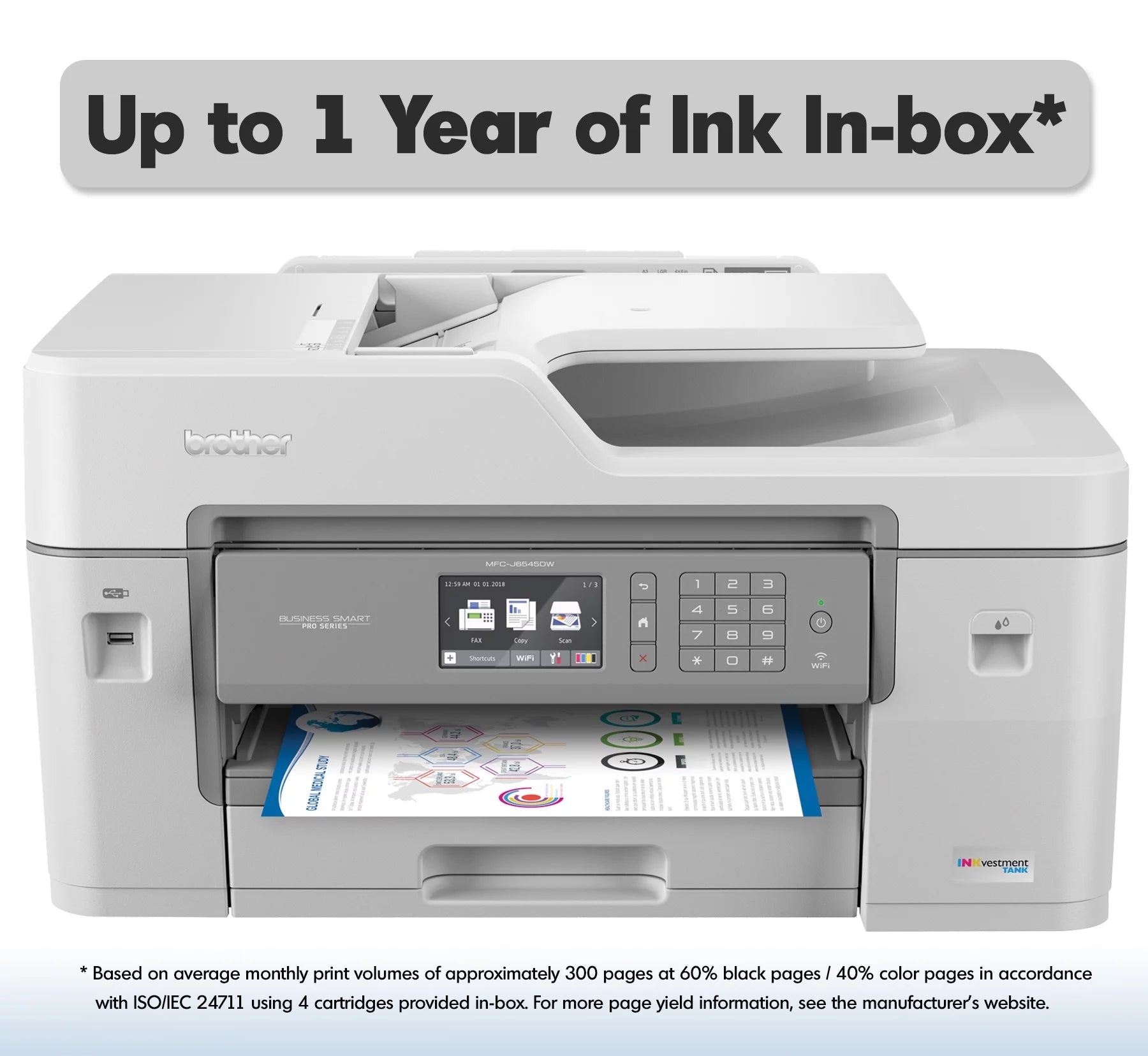 Color Inkjet All-in-One Wireless Printer U634220