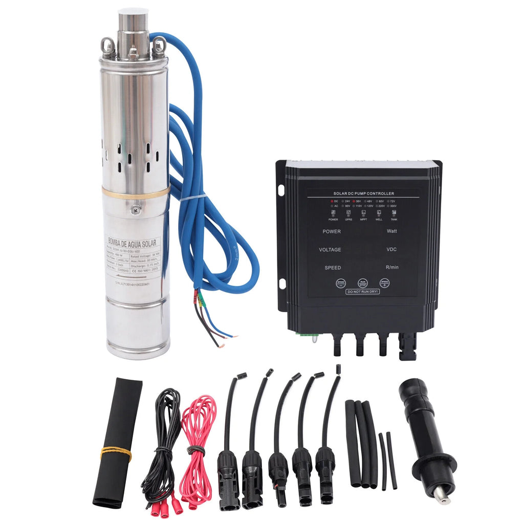 400W 36V DC Solar Submersible Deep Well Pump with MPPT Controller C892599
