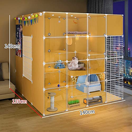 Large Metal Wire Cat Cage Playpen with Detachable Bed I941