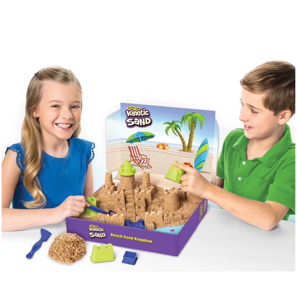 3lbs Beach Sand Playset with Molds and Tools Y896