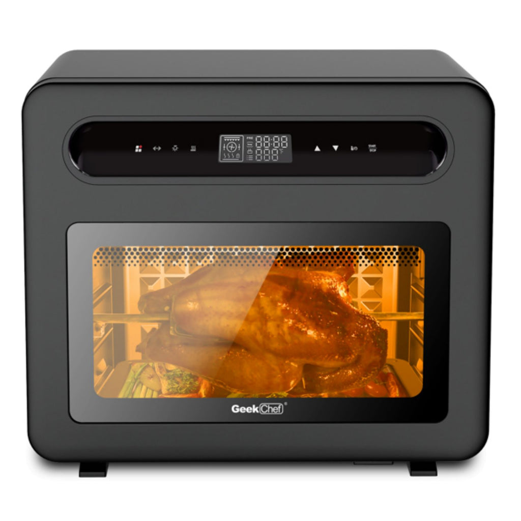 26-Quart Black Stainless Steel Steam Convection Oven I184