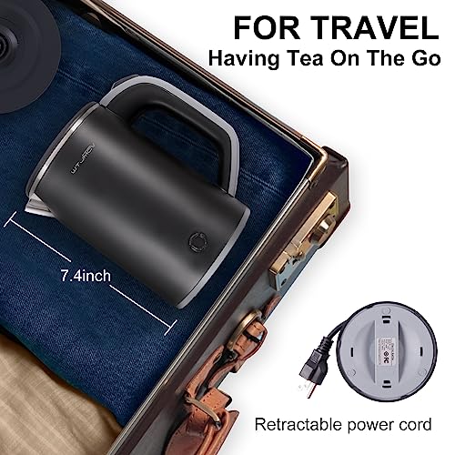 0.8L Stainless Steel Electric Kettle with Auto Shut-off A708972