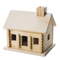 Unfinished Wood Log Cabin O43995