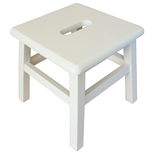 Solid Hardwood Step Stool, 12.25 Inches, Unfinished U639