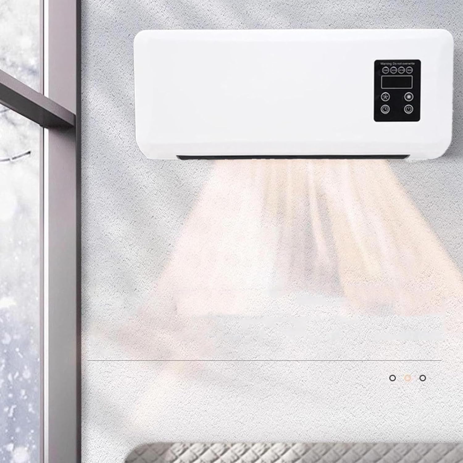 Ductless Wall Mounted Air Conditioner with Remote Control Q186230