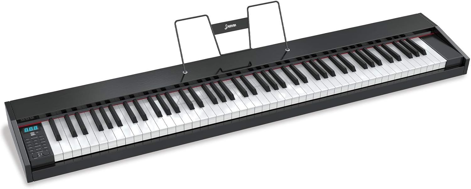 88 Key Full Size Digital Piano, Black K8304
