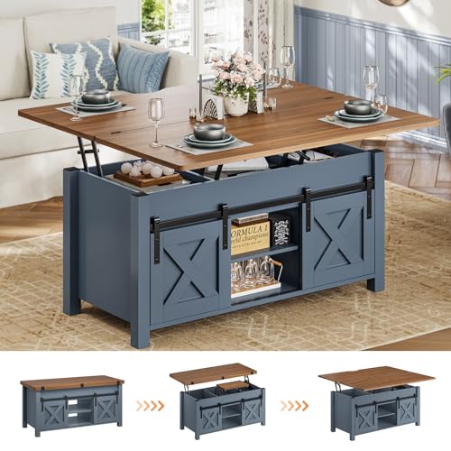 Grey Lift Top Coffee Table with Storage O921921