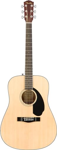Solid Top Dreadnought Acoustic Guitar Bundle with Hard Case, Tuner, Strings, Picks V250012