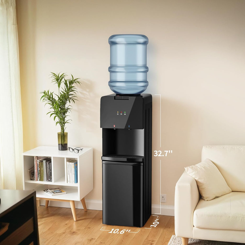 3 Temperatures Top Loading Water Dispenser with Storage Cabinet N28966