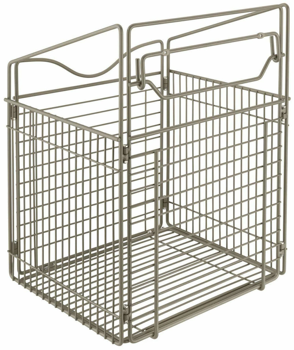 Tilt Out Hamper Basket, Satin Nickel O5204