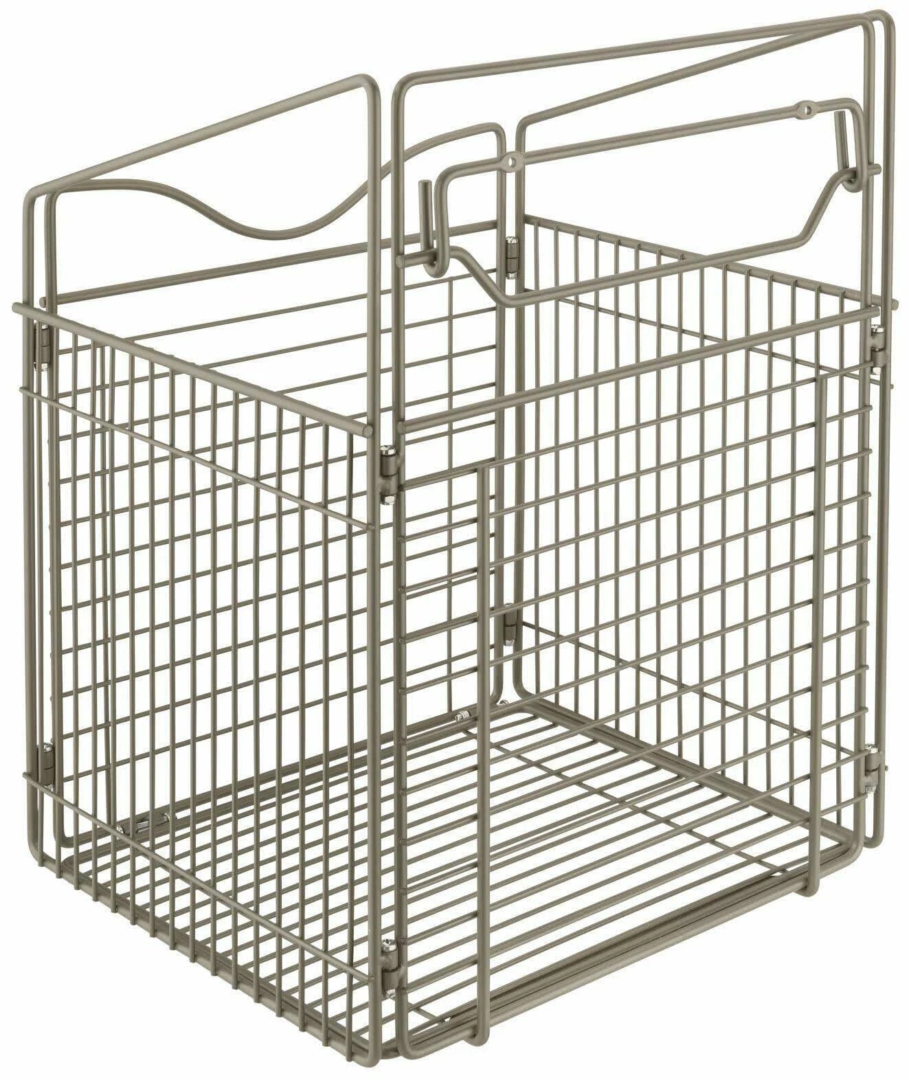 Tilt Out Hamper Basket, Satin Nickel O5204