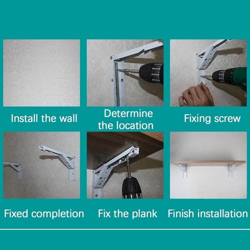 Drop-Leaf Table Wall Mounted Folding Workbench Floating Desk Folding Dining Table Fold Down Desk Wall Table D8313