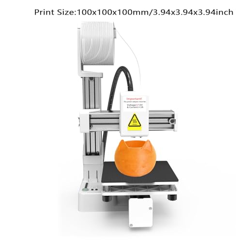Compact FDM 3D Printer with Removable Build Plate, 0.4mm Metal Nozzle F70938