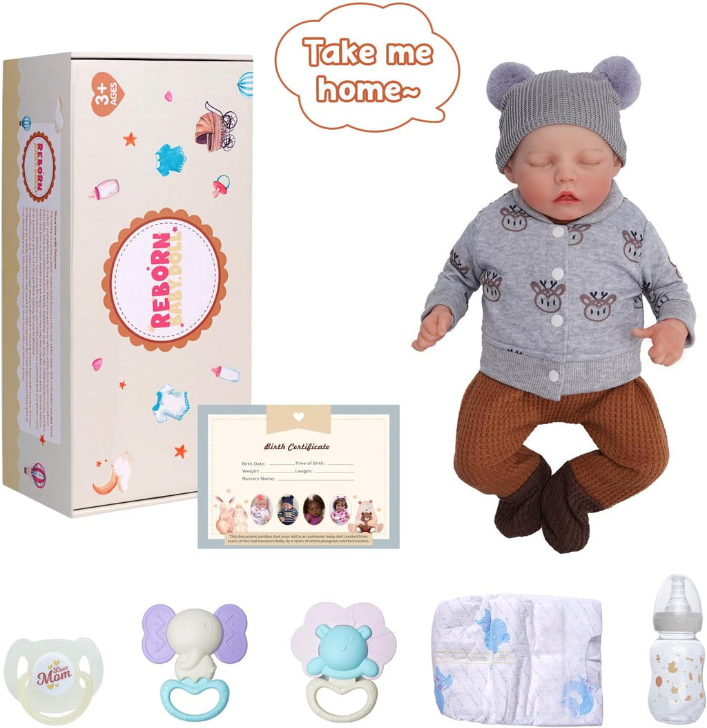 17-Inch Soft Body Realistic Reborn Baby Dolls G778484