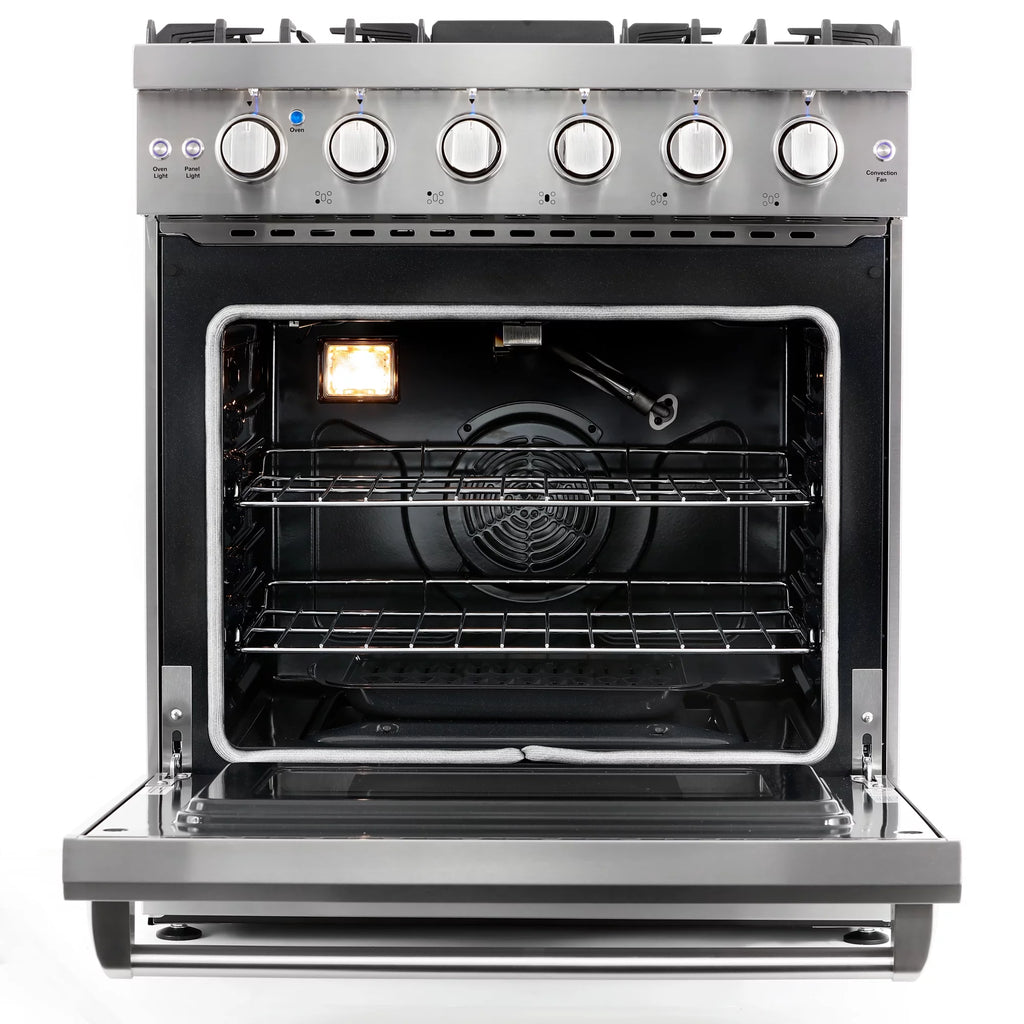 2 Piece Kitchen Appliance Packages with Gas Range & French Door Refrigerator H124186