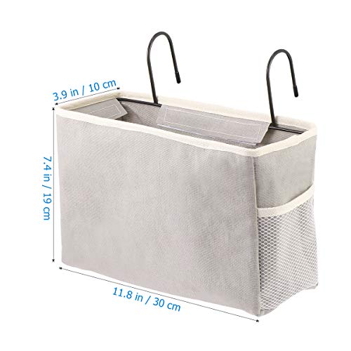 Black Hanging Bedside Organizer L256