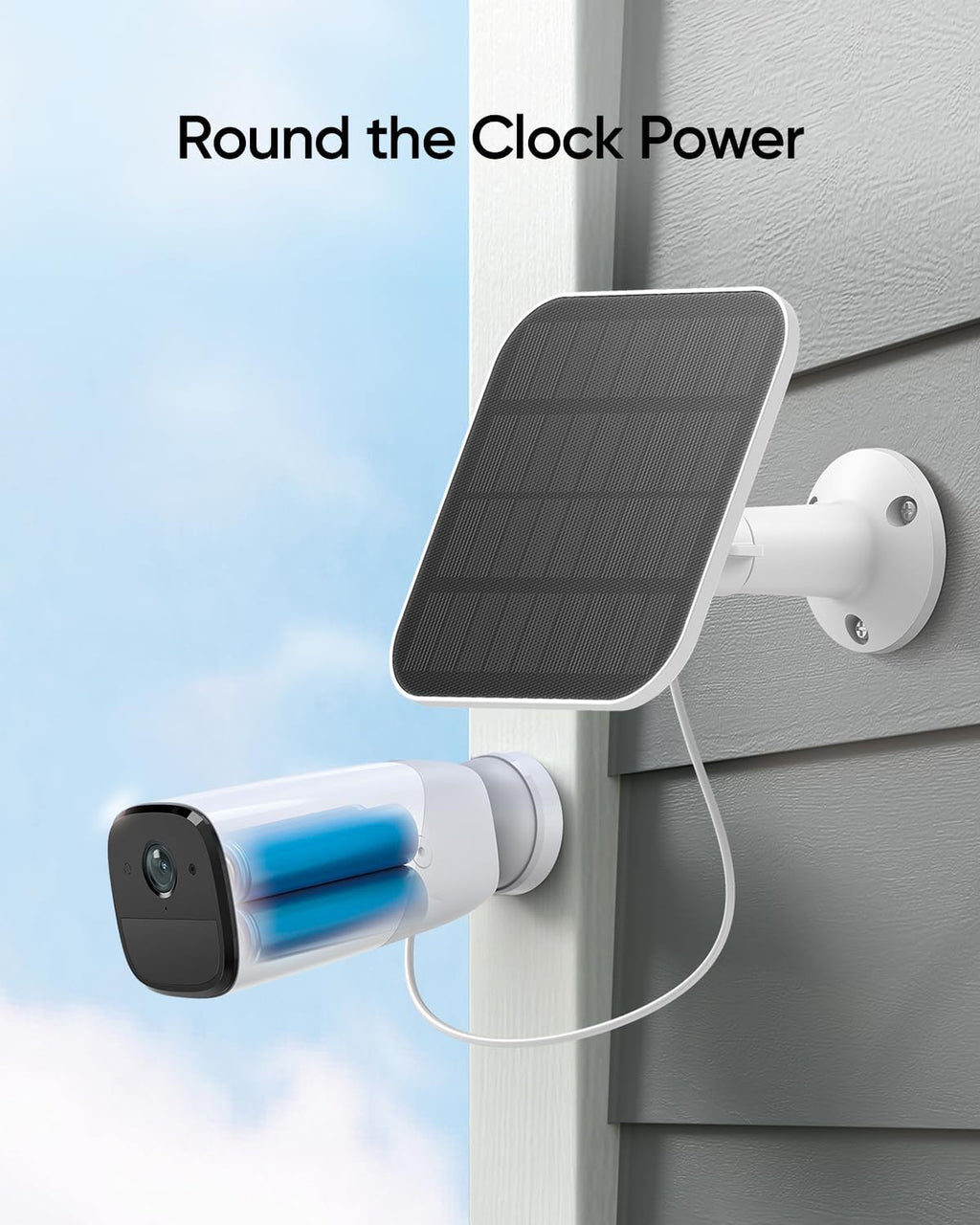 Wireless Outdoor Camera with Solar Panel, 2K Resolution C378705