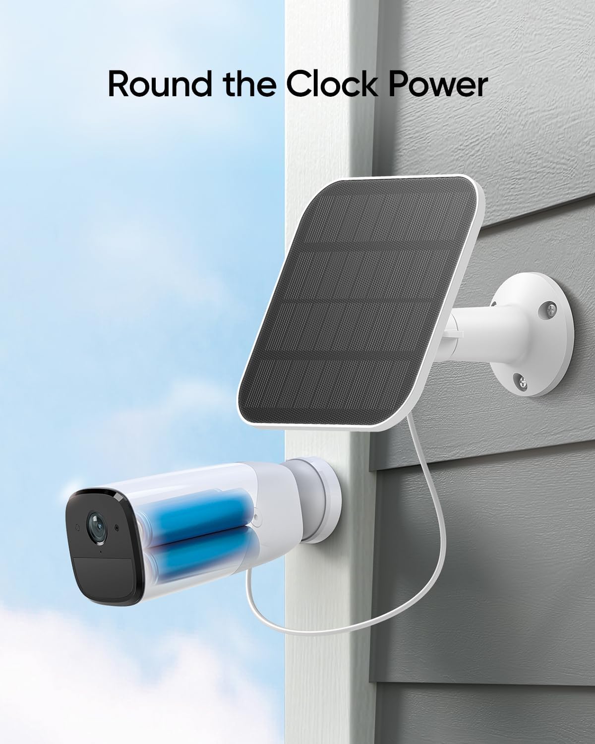 Wireless Outdoor Camera with Solar Panel, 2K Resolution C378705