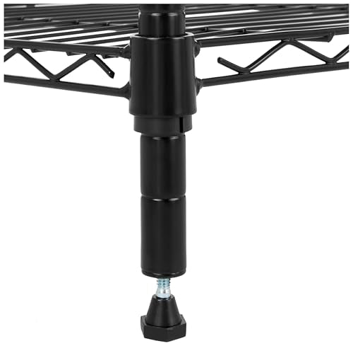 3-Shelf Adjustable Heavy Duty Steel Wire Rack Storage Shelving, Chrome M3299