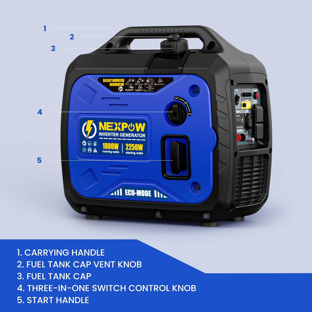 2250W Portable Inverter Generator with CO Alarm W105814
