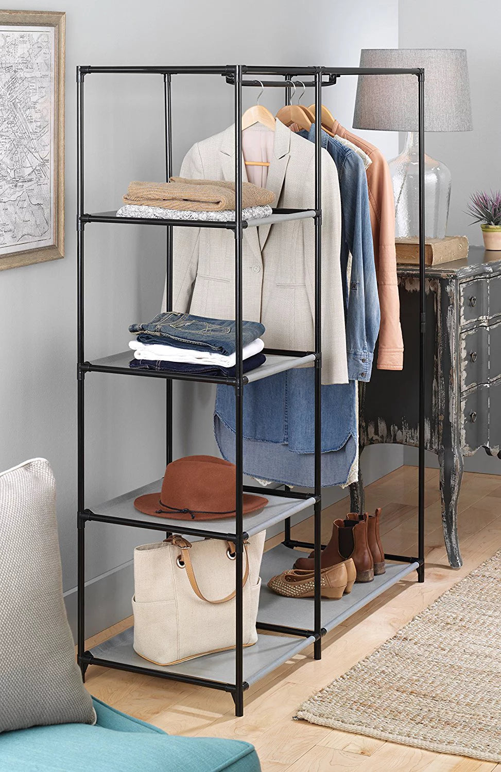 Spacemaker Wardrobe with 5 Shelves M976