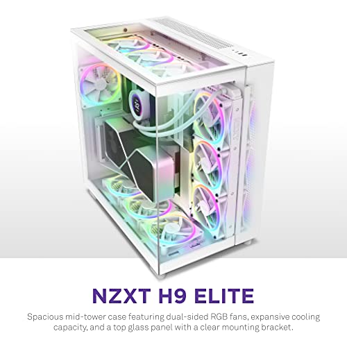 Dual-Chamber ATX Mid-Tower PC Gaming Case with 3 x 120mm F120 RGB Duo Fans E2082