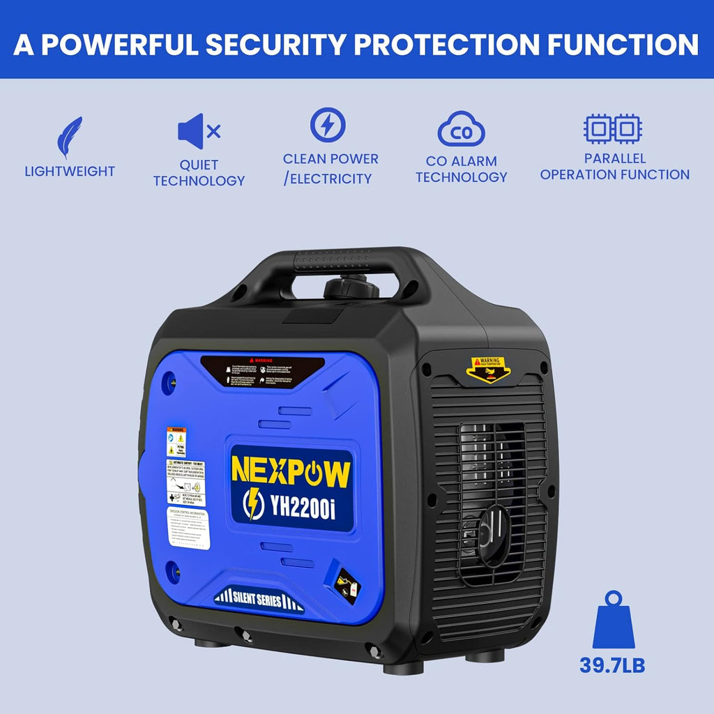 2250W Portable Inverter Generator with CO Alarm W105814