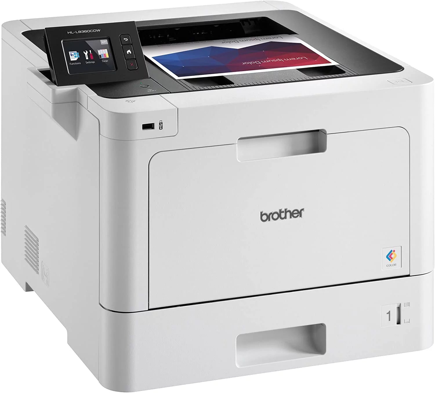 Business Color Laser Printer with Duplex Printing and Wireless Networking S32306