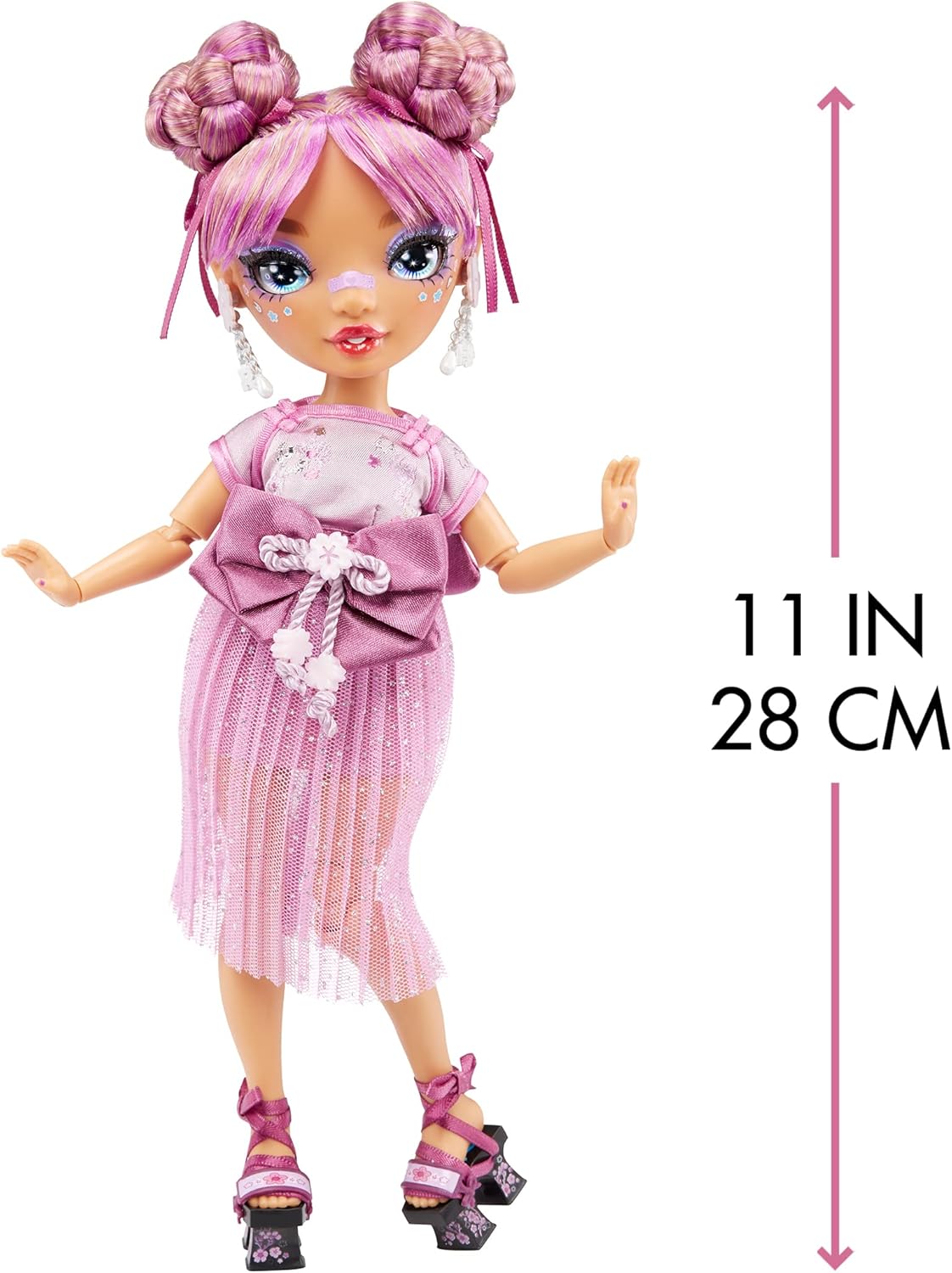 Mauve Purple Fashion Doll with 2 Designer Outfits and Accessories R561
