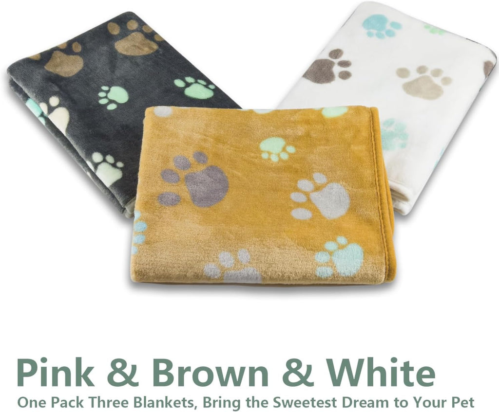 3Pack Super Soft Fluffy Pet Blankets D6033
