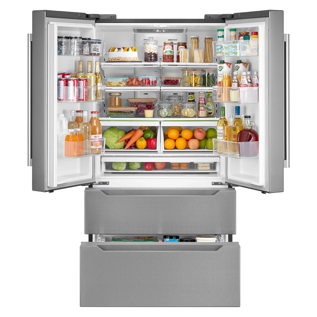 2 Piece Kitchen Appliance Packages with Gas Range & French Door Refrigerator H124186