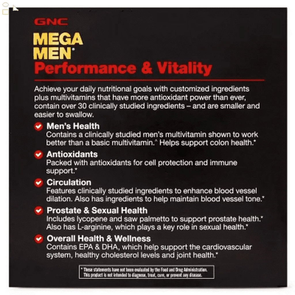 Mega Men Performance & Vitality Vitapak (30 Ct.) I9640