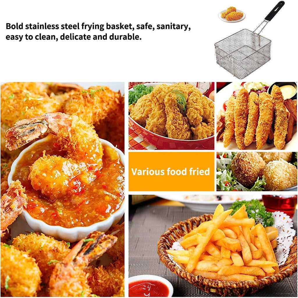 5000W Stainless Steel Electric Countertop Deep Fryer C2424