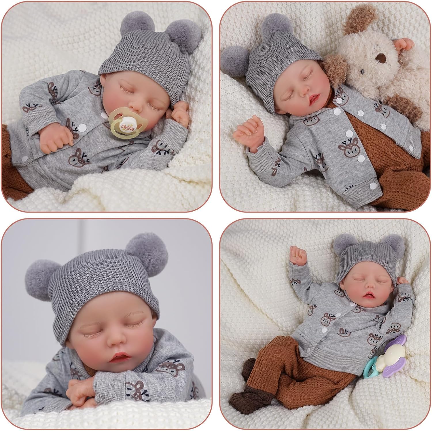 17-Inch Soft Body Realistic Reborn Baby Dolls G778484