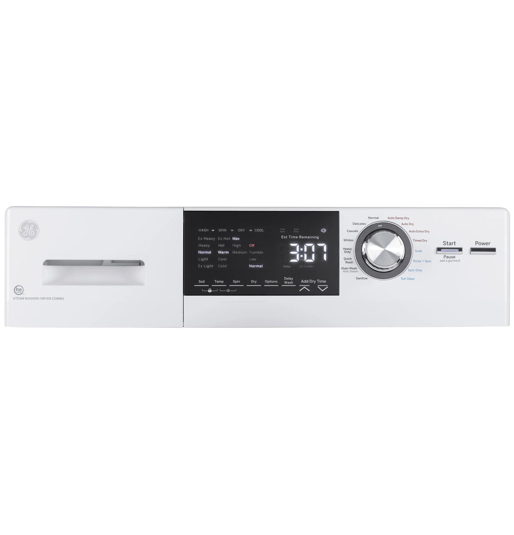 White 24" Wide 2.4 Cu. Ft. Capacity Front Load Washer Condenser Dryer Combo W708683