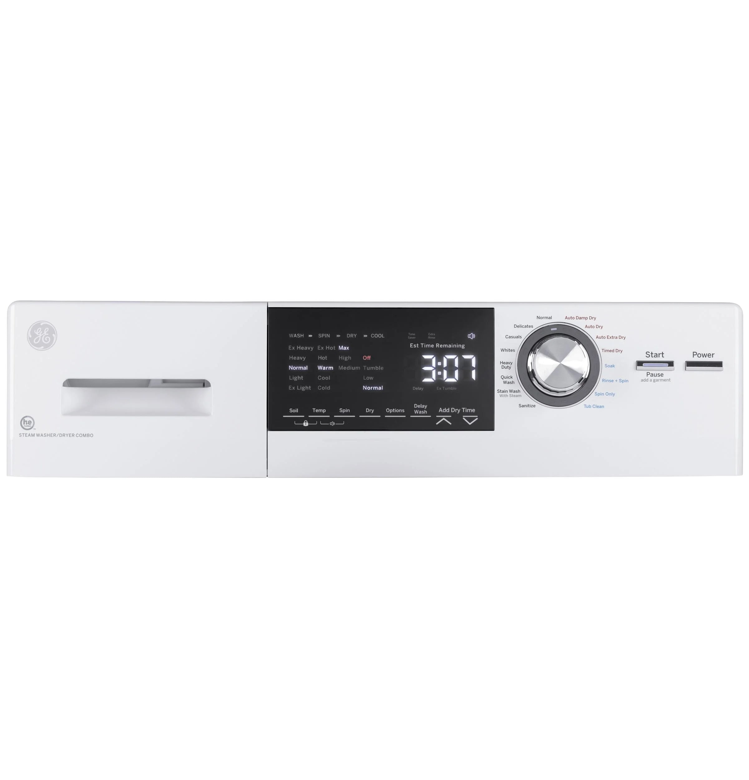 White 24" Wide 2.4 Cu. Ft. Capacity Front Load Washer Condenser Dryer Combo W708683