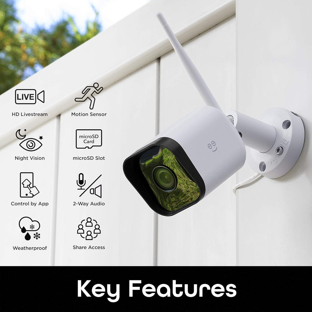 HD 1080p Outdoor Security Camera with Night Vision and Motion Detection Y39772