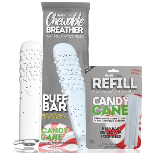 Minty Cane Aroma PuffBar Hand Fidget Relief with Essential Oil J656
