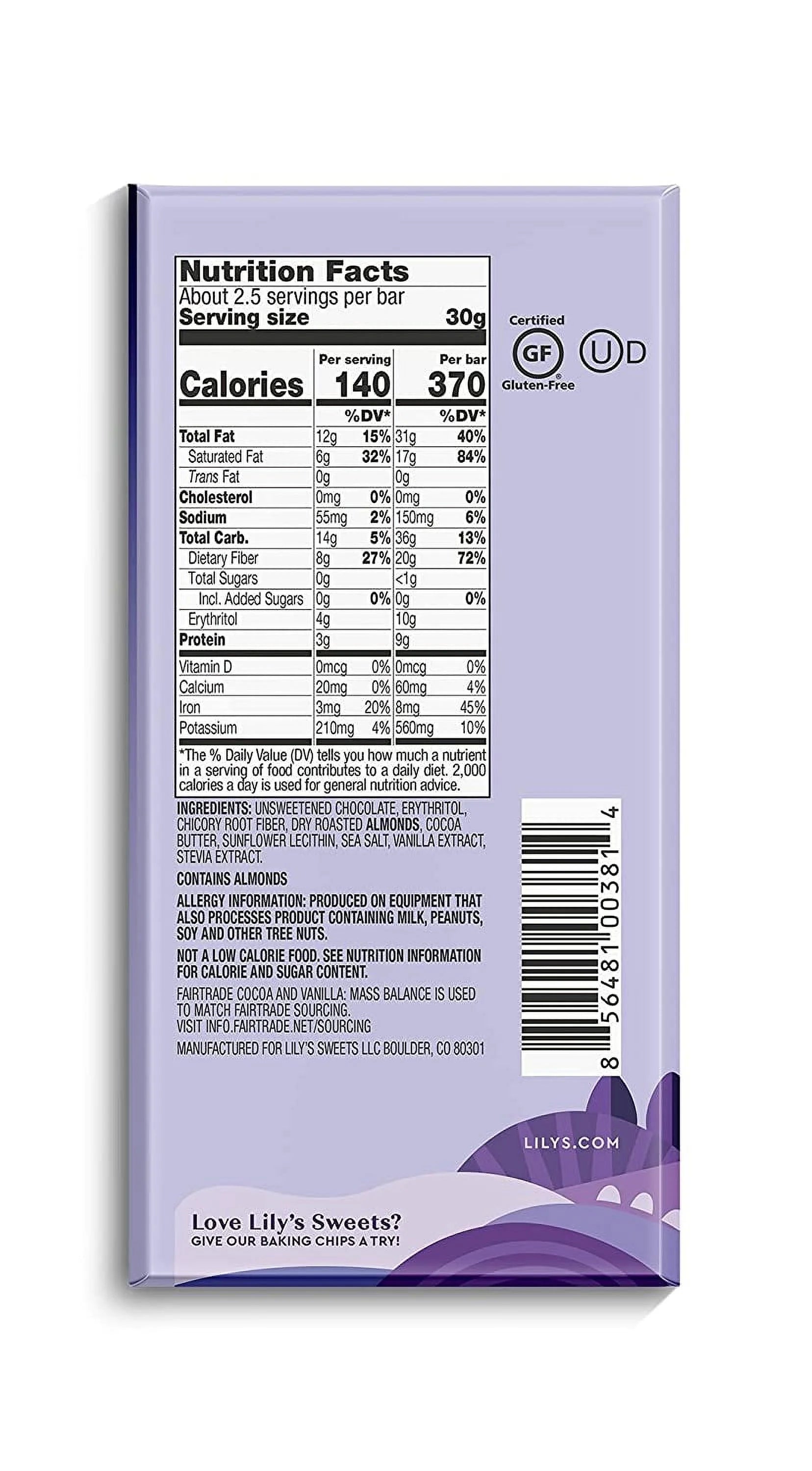 70% Dark Chocolate Bar Sampler, 2.8 ounce 4-Pack B6785