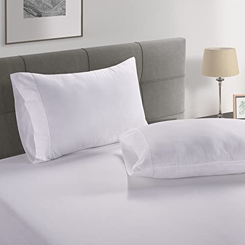 100% Organic Cotton Queen Size White Sheets 8 Pc Y81496