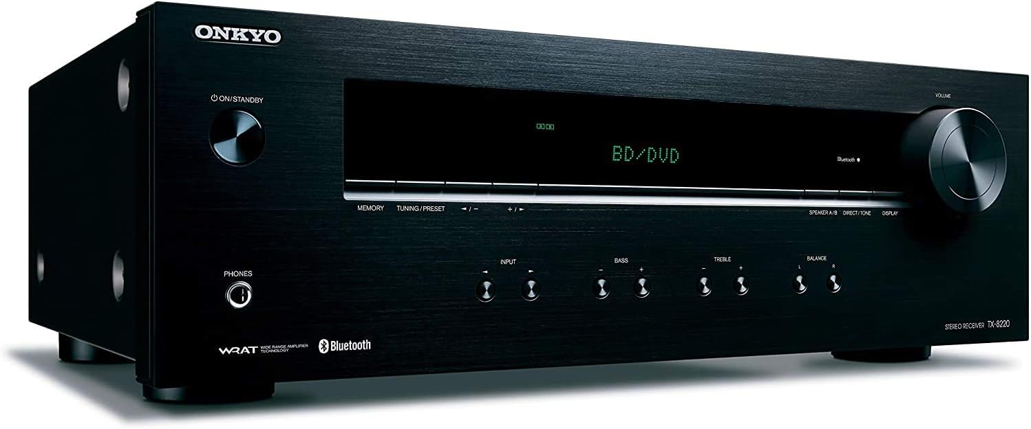 2 Channel Stereo Receiver with Bluetooth, black O2185