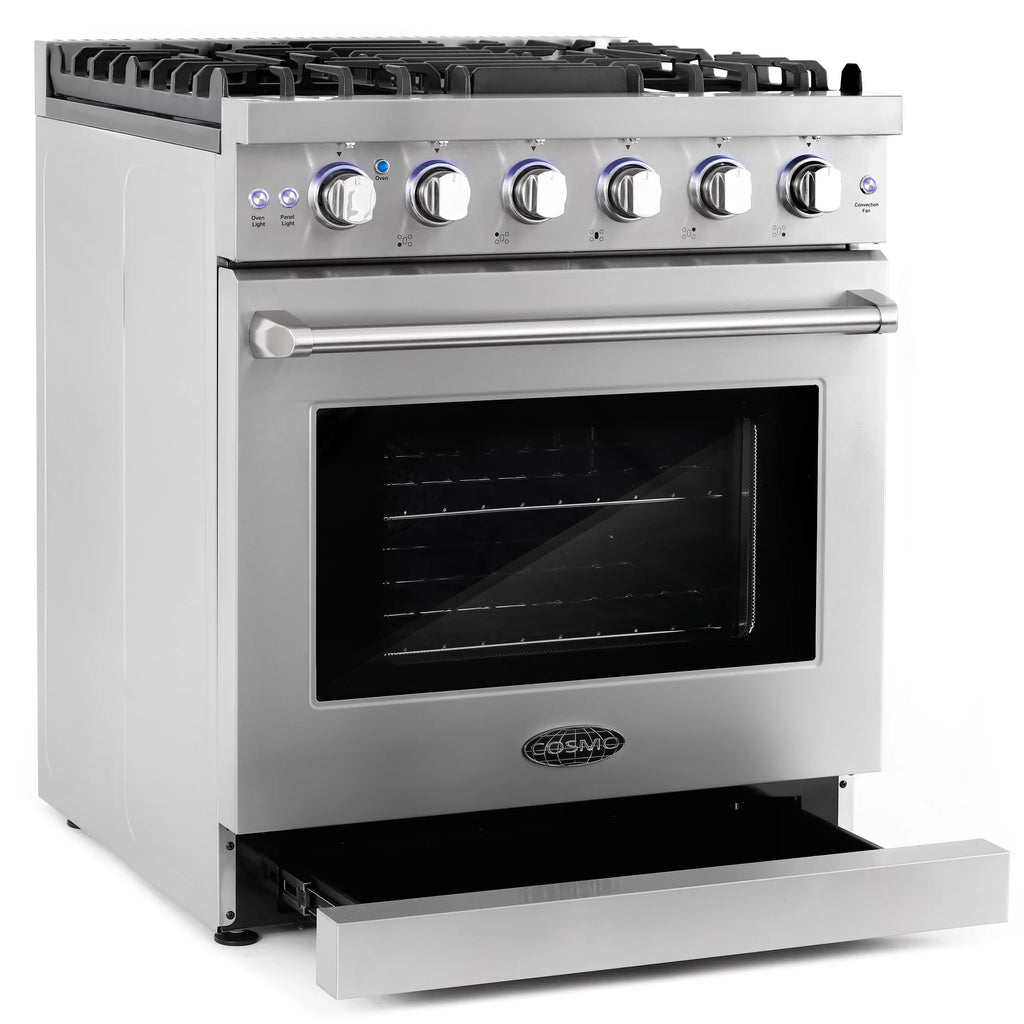 2 Piece Kitchen Appliance Packages with Gas Range & French Door Refrigerator H124186