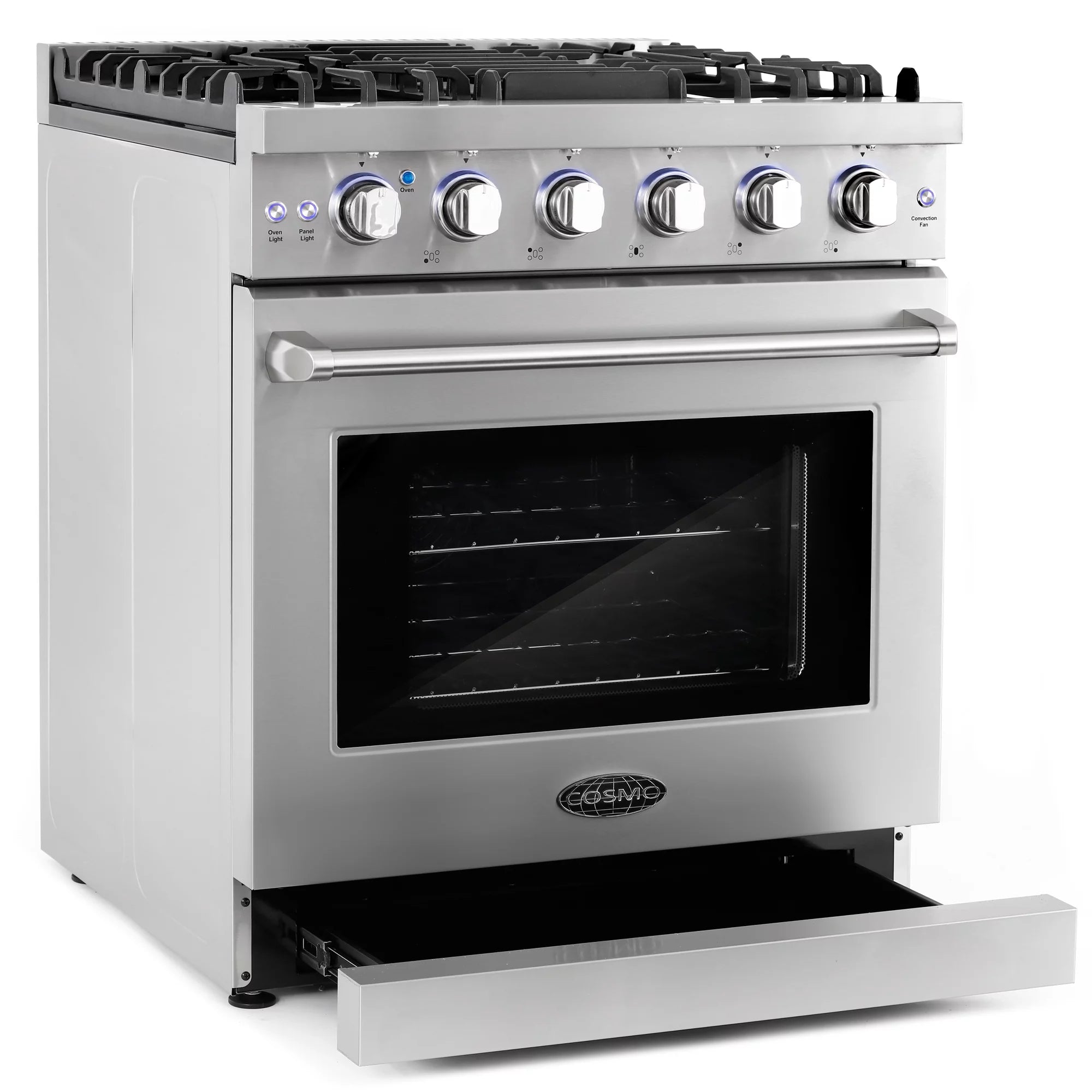 2 Piece Kitchen Appliance Packages with Gas Range & French Door Refrigerator H124186