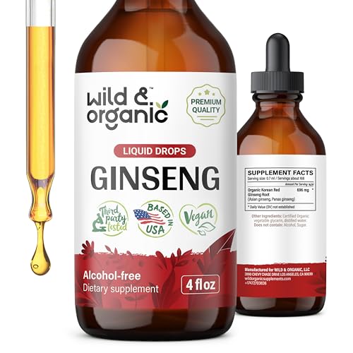 4 fl oz Organic Red Ginseng Liquid Extract I5471