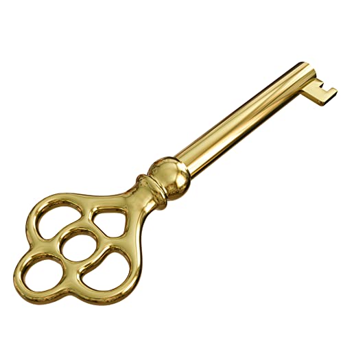 Hollow Barrel Brass Plated Skeleton Key (Pack of 1) Z75830