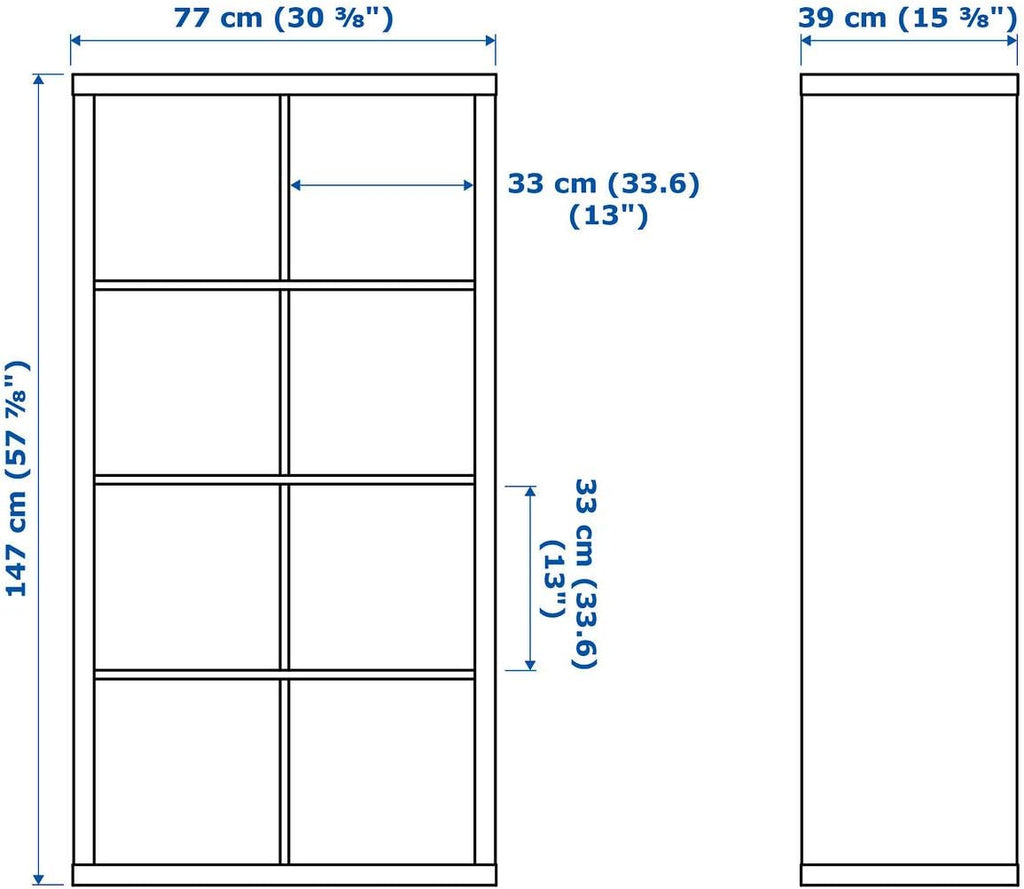 White 8 Shelf Shelving Unit (77x39x147 cm) E430298