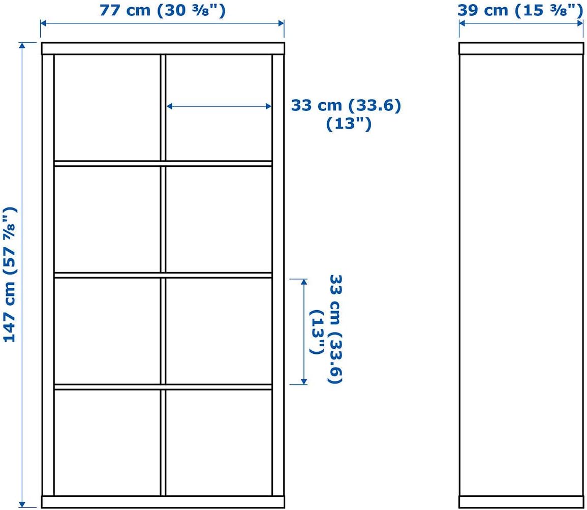 White 8 Shelf Shelving Unit (77x39x147 cm) E430298