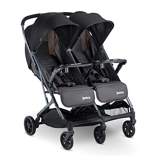 Side-by-Side Double Stroller with Dual Snack Trays Z736